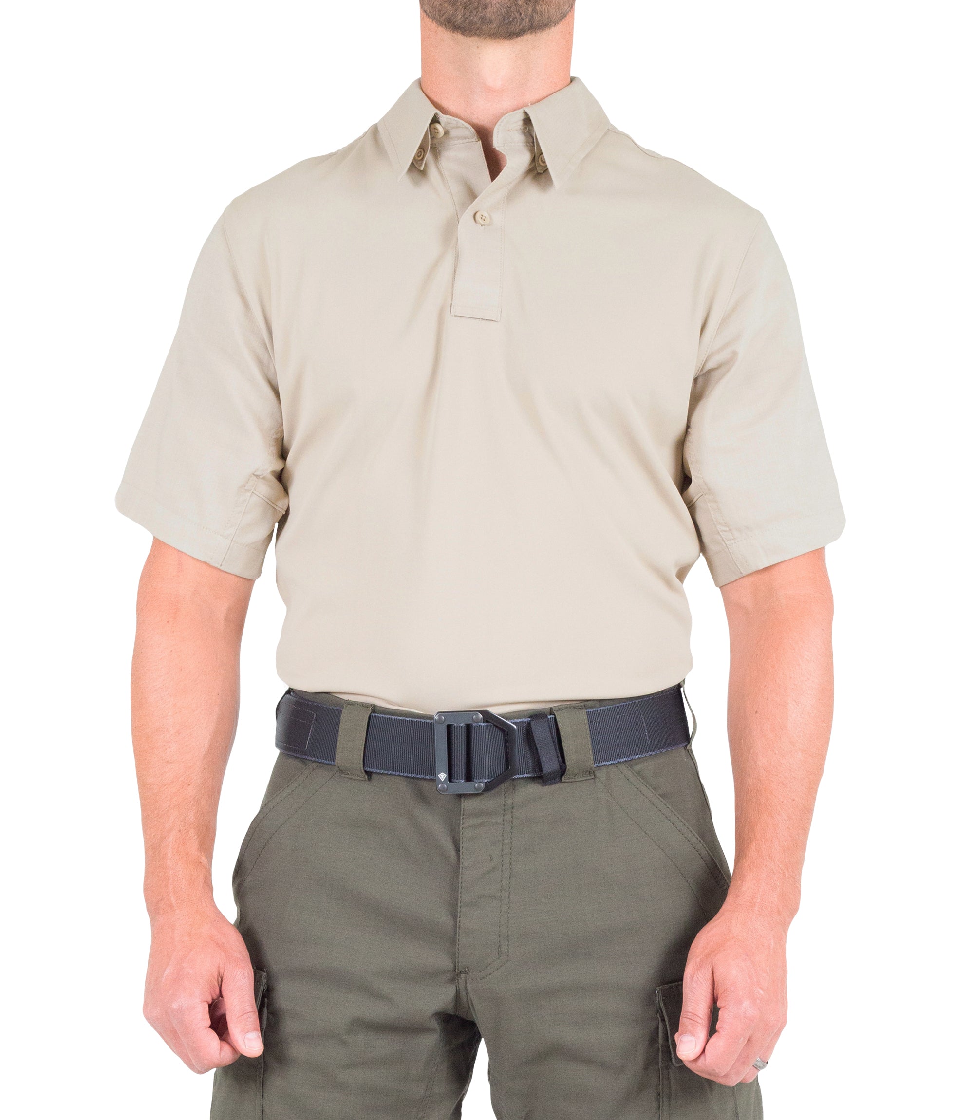 Men's V2 Pro Performance Short Sleeve Shirt / Silver Tan – First 