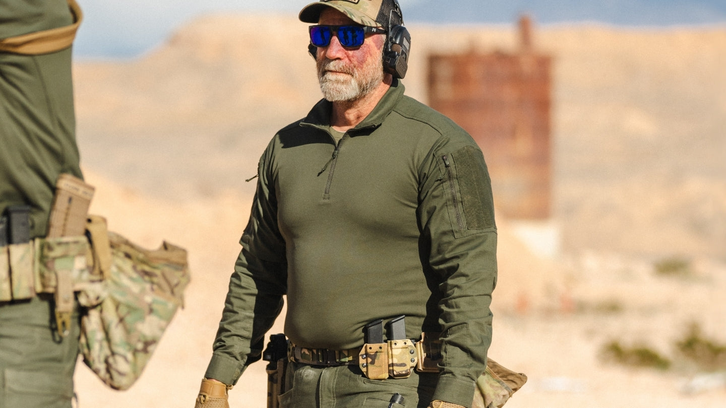 Operator in the Men's V2 Responder Shirt in OD Green