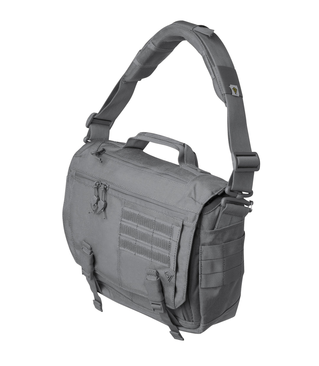 Outlet First Tactical Satchel - like new, top haul handle, 15 pockets